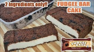 I-LEVEL UP ANG FUDGEE BAR | NO BAKE FUDGEE BAR CAKE | 2 SANGKAP LANG | ICE CREAM CAKE | PANG-NEGOSYO