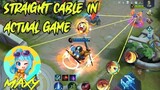 New! STRAIGHT CABLE IN ACTUAL GAME| FANNY NOOB GAMEPLAY|MC GAMING