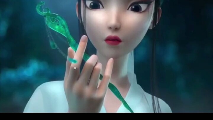 Rekonstruksi super ciamik! Semalaman membuat jepit manik Seri Ular Putih yang persis sama untuk si c