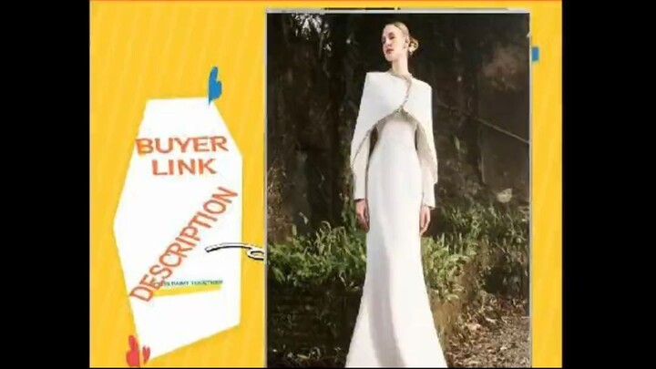 HIGH STREET Newest 2026 Designer Vestido Women's Diamonds Beaded Cape Sleeve