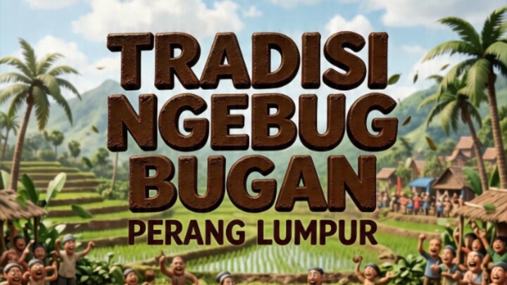 Tradisi Ngebug-bugan perang lumpur di bali