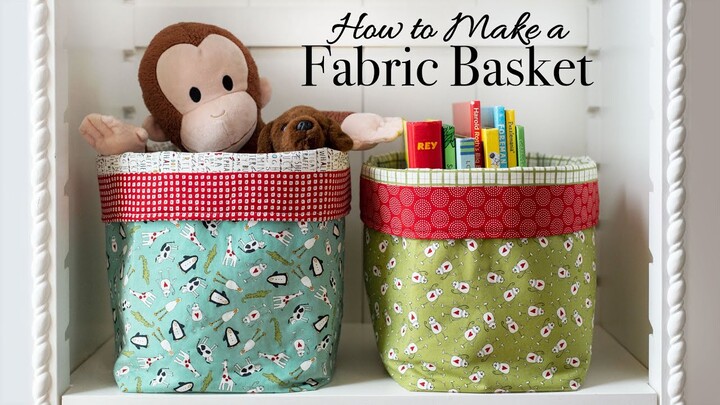 How to Make a Fabric Basket | a Shabby Fabrics Tutorial