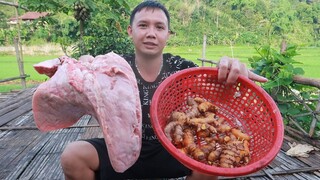 Món Ăn Rẻ nhất (phổi bò xào nghệ) | Hoa Ban Tây Bắc