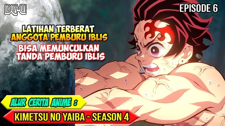 MUNCULNYA TANDA PEMBURU IBLIS TANJIRO - ALUR CERITA ANIME KIMETSU NO YAIBA SEASON 4 - EPISODE 6