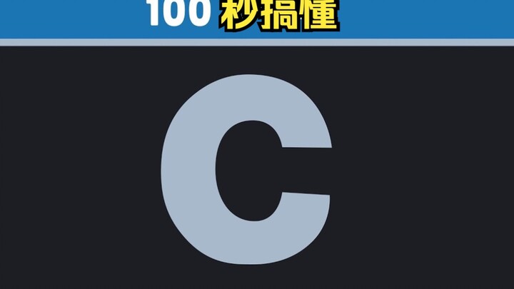 1️⃣0️⃣0️⃣ seconds to understand the C programming language