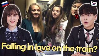 Korean boy and  Russian girl react to Trans-Siberian Railway VLOG