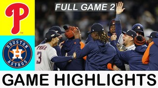 Philadelphia Phillies vs. Houston Astros (10/29/22) WORLD SERIES Game 2| MLB Highlights Full Match