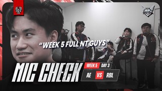 MIC CHECK ALTER EGO VS REBELLION DAY 3 WEEK 5 | MPL Indonesia Season 13
