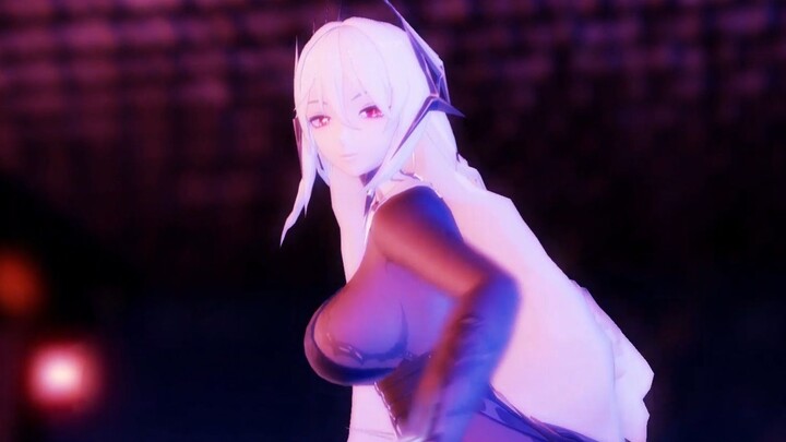 [Eyes of the Deep Space MMD] A big sister with black stockings sways left and right