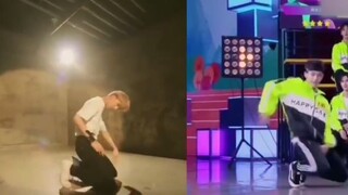丁泽仁18年6月在快本跳的舞蹈，他说是自己编的，结果被找到了高度相似的舞蹈，好家伙，还带说谎的啊