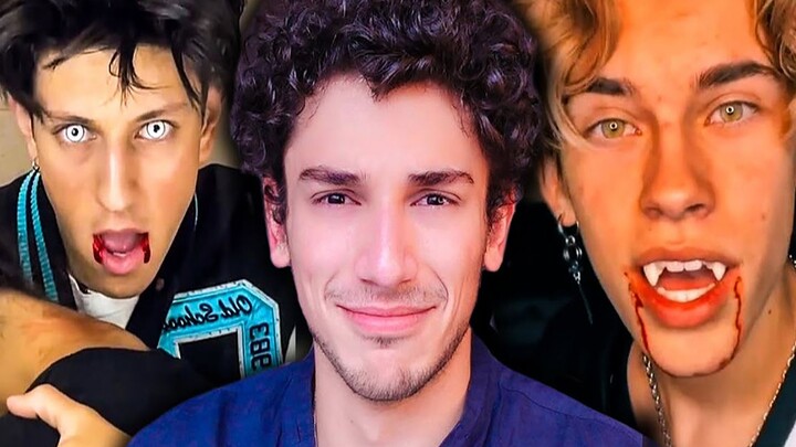 The cringe factor is off the charts—your vampire boyfriend just showed up uninvited.