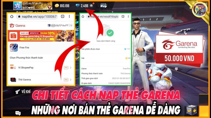 [Free Fire] Cách Nạp Thẻ Garena Free Fire Dễ Dàng Và An Toàn Nhất | GC SKYLER