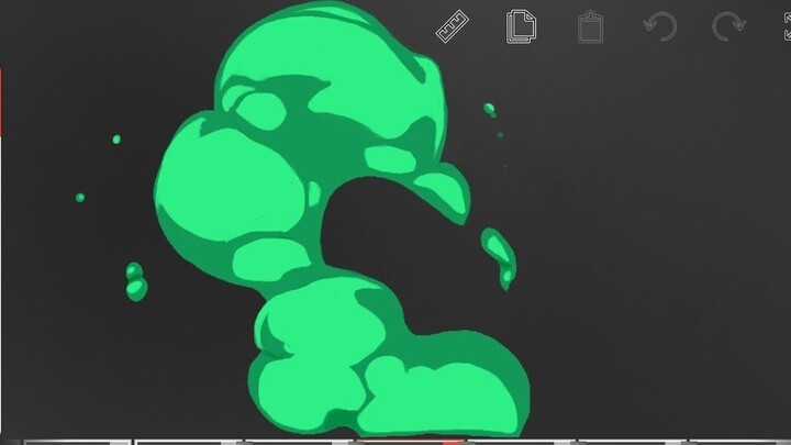 Green Smoke Animation | A righteous person is the liver
