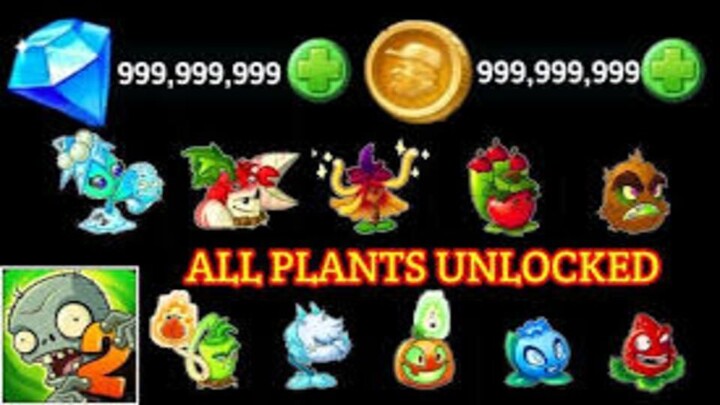 Plants vs Zombies 2 MOD APK 11.9.1 [Menu/God, Max level, 0 sun, Money]