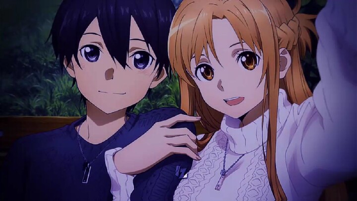 krito and asuna sword art online