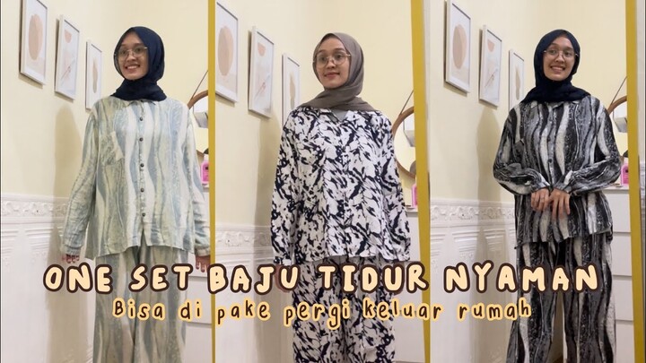 REKOMENDASI BAJU TIDUR ONE SET NYAMAN BUAT JALAN KELUAR RUMAH!!!