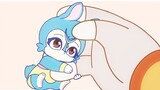 【Legend of the Seven Heroes of Rainbow Cat and Blue Rabbit】Just touching the ears