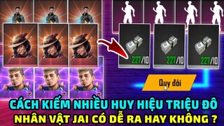 Cách Kiếm Nhiều Huy Hiệu Triệu Đô Đổi Lấy Hành Động - Nhân Vật Jai Free Fire Có Dễ Ra Hay Không ?