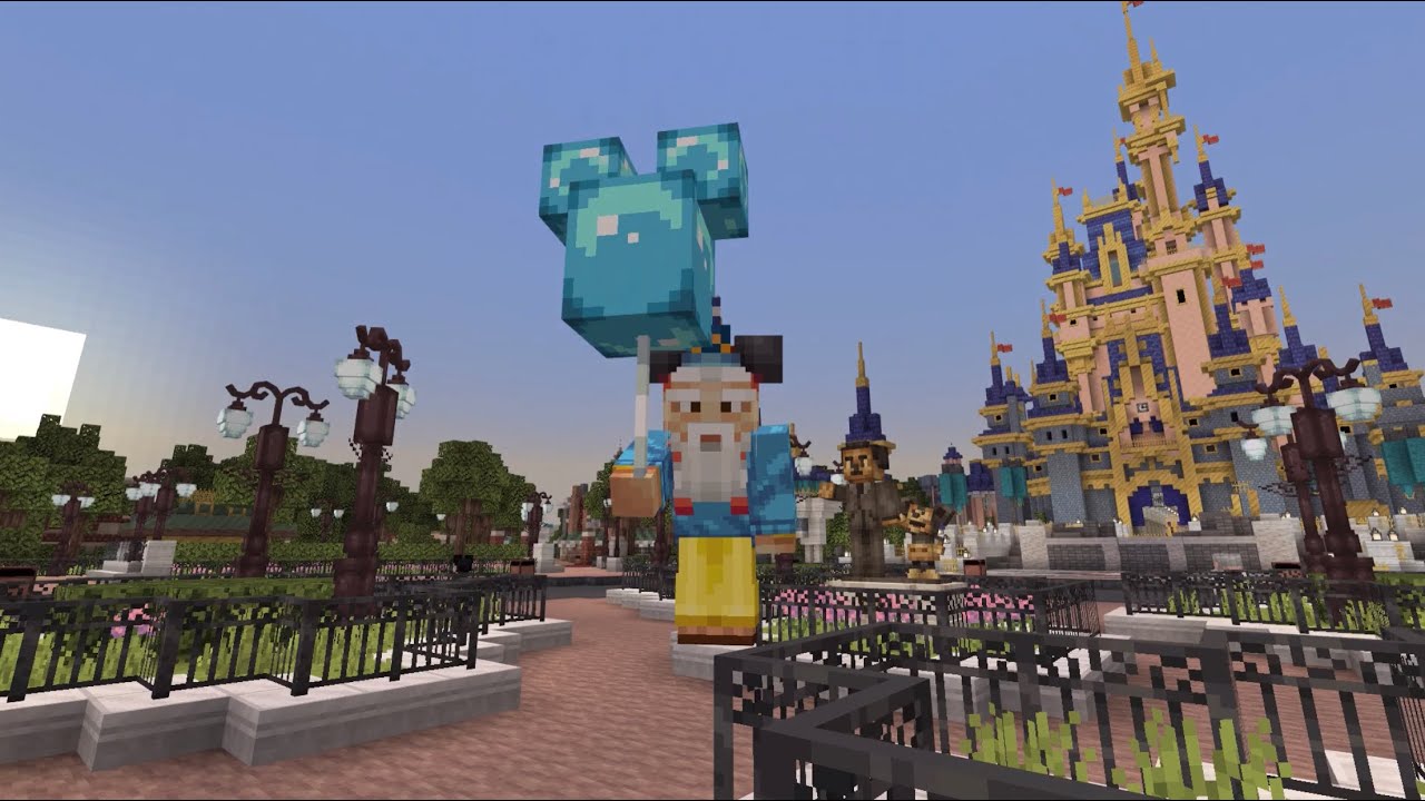 Minecraft Disney In Minecraft Walt Disney World Magic Kingdom Adventure By Everbloomgames Part 1 Bilibili