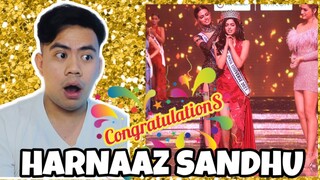 ATEBANG REACTION | MISS UNIVERSE INDIA 2021 HARNAAZ SANDHU CROWNING MOMENT #LIVAMISSDIVA2021