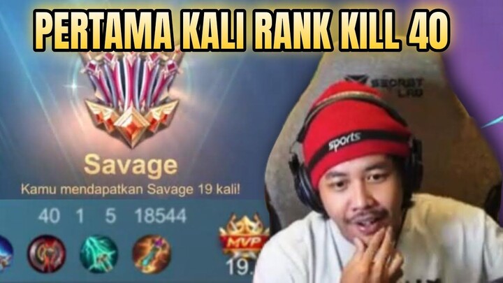 PERTAMA KALI DI RANK FANNY DWIWOII KILL 40  - NO CUT VIDEO FULL GAMEPLAY - Mobil