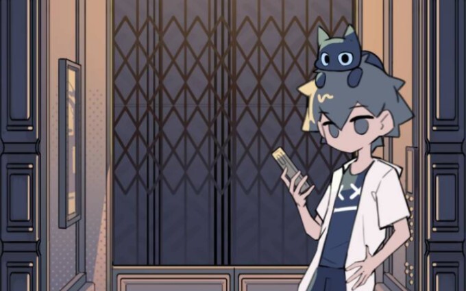 【Head is a cat】A little adventure in the elevator