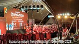 Kota Manado, suasana malam menjelang Bulan Desember 2022, Festival Masamper di Taman Kesatuan Bangsa
