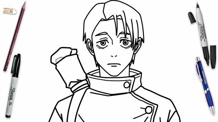 How To Draw Yuta Okkotsu Easy Step By Step | Jujutsu Kaisen Drawing Tutorial