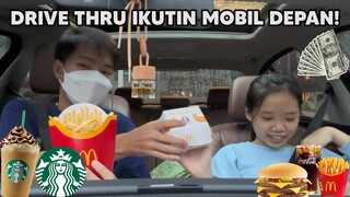 Aku & @AKUDAP Drive Thru Challenge Ngikutin Pesanan Mobil Depan! Seru Banget!