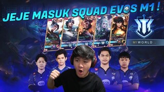 JEJE MASUK SQUAD EVOS M1 JADI ROSTER BARU ! - Mobile Legends