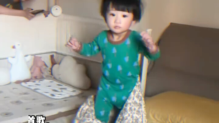 Baby’s nap was way too long, so Mom and Dad just cranked up the DJ music—and the next second, the ba