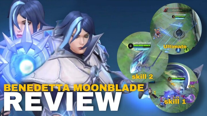 REVIEW SKIN BENEDETTA MOONBLADE SPECIAL || SKIN TERBARU BENEDETTA MOONBLADE || MOBILE LEGENDS