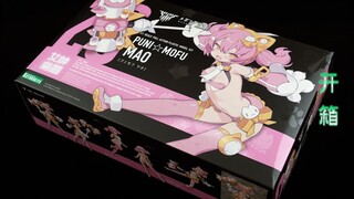 【鱼豆腐】寿屋 女神装置 PUNI★MOFU 猫 柴郡猫 机娘开箱 说明书和板件展示