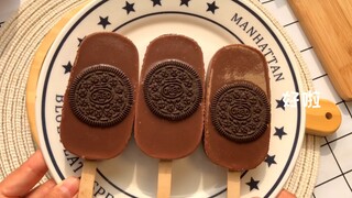 【Es Krim Cokelat Oreo Super Lembut dan Lezat Buatan Sendiri】Tidak Perlu Mengocok, Cukup Aduk Saja un