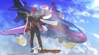 Super Lupin Red and Super Lupin X henshin