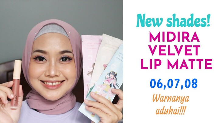 Midira Velvet Lip Matte New Shades 06 07 08