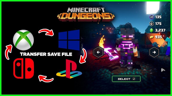 Minecraft Dungeons - How To Transfer A Character Save File To A New Gaming Platform
