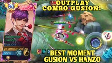 OUTPLAY COMBO GUSION | BEST MOMENT GUSION VS HANZO