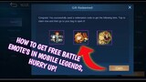 How to get free Battle Emote in Mobile Legends 2021 | Claim free Battle Emote
