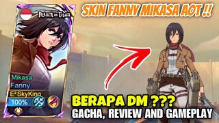 REVIEW SKIN FANNY MIKASA ATTACK ON TITAN - Mobile Legends