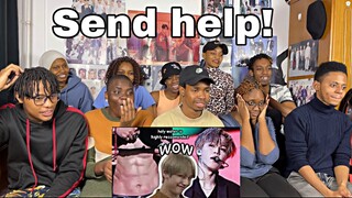 Africans show their friends (Newbies)  BTS knowing they’re hot for 10 minutes straight