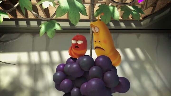 Funny Bugs: Eat grapes without spitting out the skins? But spitting out the seeds is quite necessary