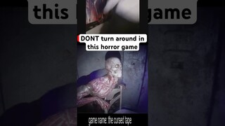 DONT turn around in this horror game!! #horrorgaming #thecursedtape
