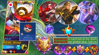 WHEN THE TOP 1 GLOBAL AKAI FIGHT AGAINST 3 TOP SUPREME PLAYER! | WHO WILL WIN? - MLBB