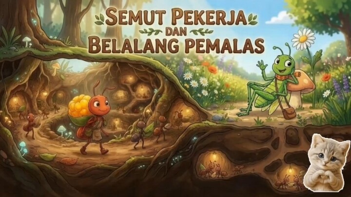 SEMUT PEKERJA DAN BELALANG PEMALAS