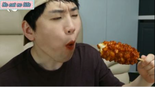 Mì sợi to với đồ chiên phần 5 #mukbang