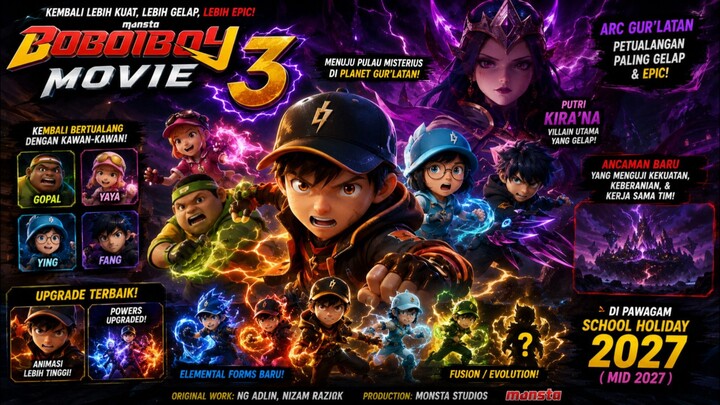 BOBOIBOY MOVIE 3 – Official Teaser MID 2027!