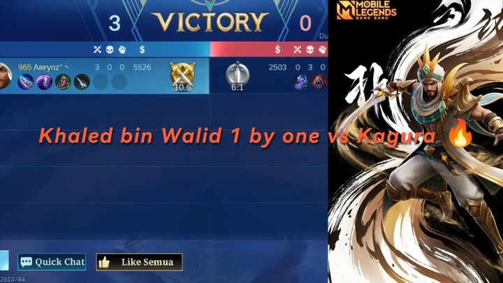 Khaled bin Walid one by one vs Kagura 🔥😱🎮