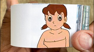 Doraemon Cartoon Flipbook #208 | Nobita Saw Shizuka Without Cloth Flip Book | Flip Book Artist 2024