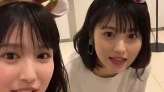 Minami Hamabe and Riko Fukumoto